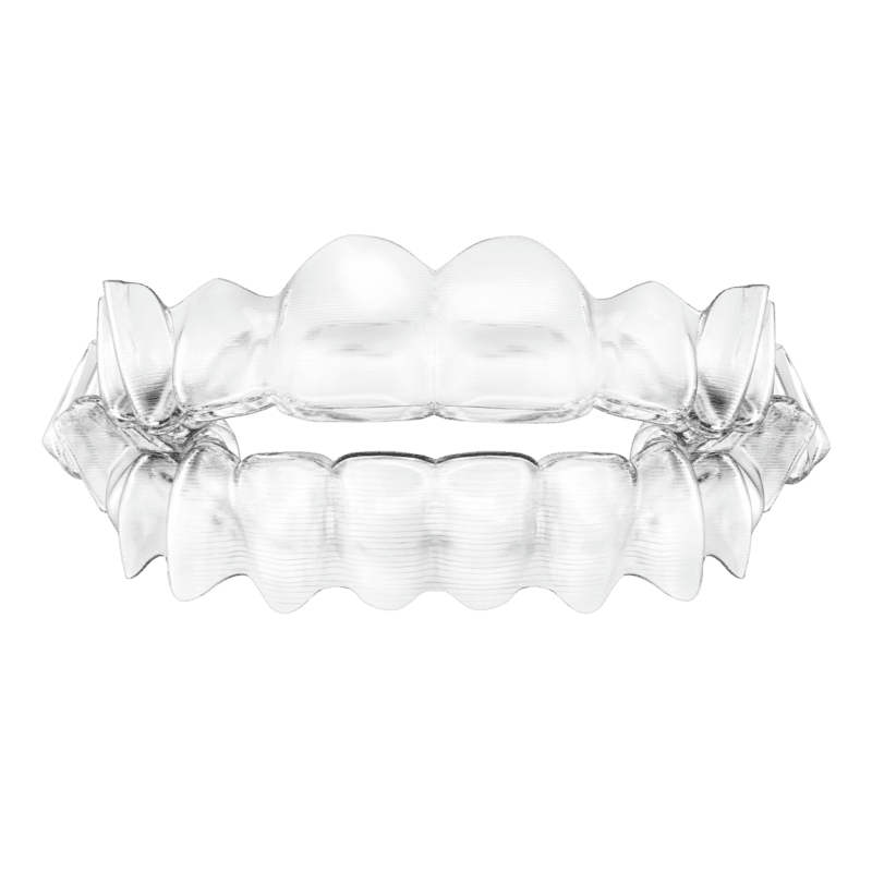 Invisalign Class Ii Front Top Bottom On White Png Img101